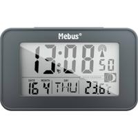 Mebus 51460 Wekker Zendergestuurd Antraciet Alarmtijden 2 - thumbnail