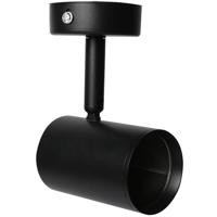 LED Plafondspot - Facto Colri - GU10 Fitting - 1-lichts - Rond - Mat Zwart - Kantelbaar - Aluminium - thumbnail