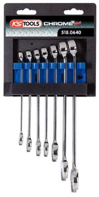 KS Tools 518.0640 518.0640 Ring-steeksleutelset Sleutelbreedte (metrisch) 8 - 19 mm KS Tools 518.0640 518.0640 Ring-steeksleutelset Sleutelbreedte (metrisch) 8 - 19 mm
