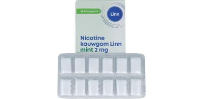 Linn Nicotine kauwgom 2mg mint 96 Stuks