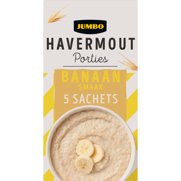 Jumbo Havermout Porties Banaansmaak 5 x 27 g