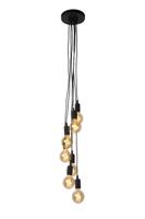 Lucide FIX - Hanglamp - 7xE27 - Zwart - thumbnail