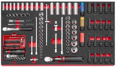 Facom foam module 1/4" 1/2" 3/8" ratel & doppen ogv grip m4 - MODM.XL1GRP