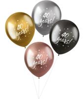 Shimmer Ballonnen &apos;40 Years&apos; (4st) - thumbnail