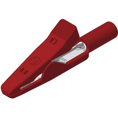 SKS Hirschmann MA 1 S rt Krokodillenklem Steekaansluiting 2 mm Ohne Messkategorie Rood