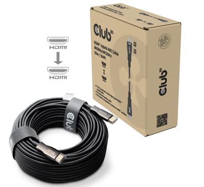 CLUB3D HDMITM Hybrid AOC Cable 8K60Hz/4K120Hz 50m CLUB3D HDMITM Hybrid AOC Cable 8K60Hz/4K120Hz 50m