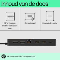 HP Universal USB-C Multiport Hub USB-C dockingstation Geschikt voor merk (dockingstation): HP - thumbnail