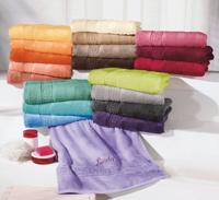 Cawö Cawö Noblesse Uni Badhanddoek Zalm - thumbnail