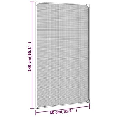 VidaXL Insectenhor voor ramen magnetisch 80x140 cm wit VidaXL Insectenhor voor ramen magnetisch 80x140 cm wit