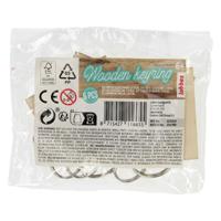 Lobbes houten sleutelhangers, 6st. - thumbnail