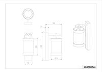 Trio Witte buitenlampSambesi met schemersensor - 204160131 - thumbnail