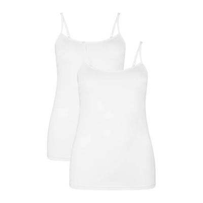 2-pak spaghetti dames hemden - Vera - Bamboe dames onderhemd met smalle hemdjes