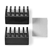 Kabelmanagement | Kabelclip | Click & Go | 2 Stuks | Maximale kabeldikte: 5 mm | Polypropylene | Zwart - thumbnail