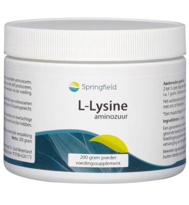 Springfield L-Lysine HCL poeder 200 Gram
