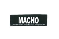 Julius-K9 tekstlabel Macho 16 x 5 cm - thumbnail
