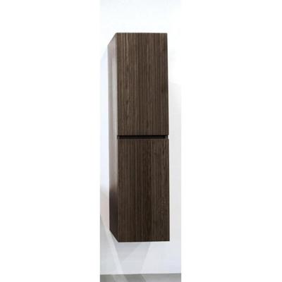 Saniclass Holz Base Hoge Kast - 160cm - 2 deuren - greeploos - donker eiken SW773965 Saniclass Holz Base Hoge Kast - 160cm - 2 deuren - greeploos - donker eiken SW773965