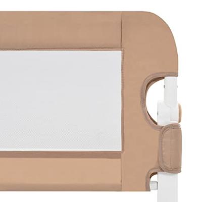 VidaXL Bedhekje peuter 120x42 cm polyester taupe - thumbnail
