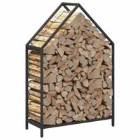 Brandhoutrek 60x25x90 cm koudgewalst staal zwart - thumbnail