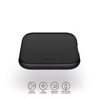 ZENS Aluminium Series Single Wireless Charger ZESC14B/00 Inductie lader Uitgangen Qi-standaard, USB-A Zwart - thumbnail