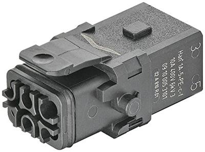 Connector Han 1A-5+PE-C-f latch 09100053101 HARTING 1 stuk(s)