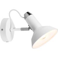 LED Wandspot - Trion Rollo - E14 Fitting - 1-lichts - Rond - Mat Wit - Aluminium - thumbnail