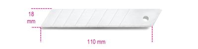 Beta Reserve afbreekmessen 18 mm, verpakt per 10 stuks, voor model 1771, 1771BM 1771RL - 017710010