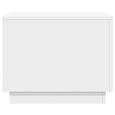 Salontafel met LED-verlichting 50x50x40 cm wit Salontafel met LED-verlichting 50x50x40 cm wit