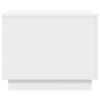 Salontafel met LED-verlichting 50x50x40 cm wit - thumbnail