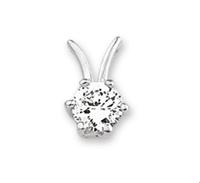 TFT Hanger Zilver gerhodineerd Zirkonia 9,5 x 5,5 mm - thumbnail