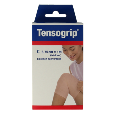 Tensogrip Elastisch buisverband C 1m x 6.75cm huidkleur 1 Stuks