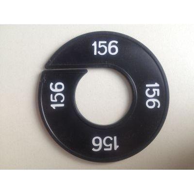 Maatring zwart/wit 156