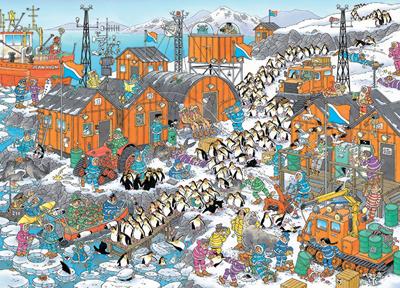 Jumbo Jan van haasteren legpuzzel - zuidpool, 1000st.