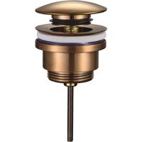 Wiesbaden Caral Clickwaste Afvoerplug - 5/4inch - Geborsteld Brons Koper - thumbnail