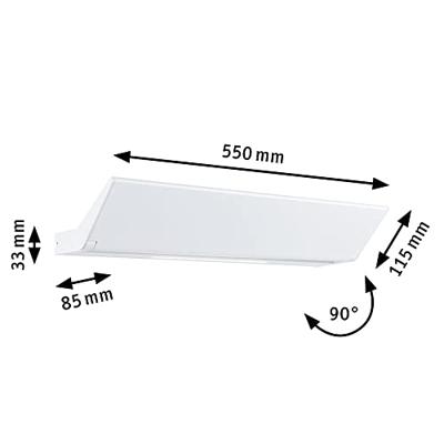 Paulmann Ranva 79506 Wandlamp 13 W LED Wit (mat)