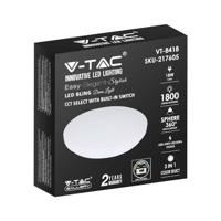 V-TAC VT-8418-M-N Designer Plafondlamp - Kleurwisselende Schakelaar - IP20 - Wit - 18W - 1800 - thumbnail