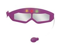 THE FROZEN QUEEN - Lichtgevende elektronische gitaar met bril uitgerust met een microfoon - thumbnail