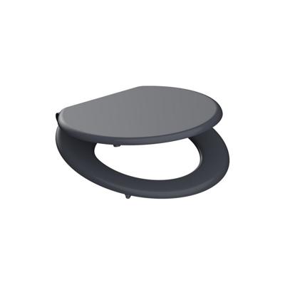 MDF WC-bril SPIRIT ANTHRAZIT met soft-close, antraciet mat lange levensduur: extreem onbreekbaar en krasbestendig comfort en functie: geruisloos sluiten dankzij de automatische valrem eenvoudig