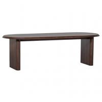 vtwonen Ovale Eettafel 'Ellips' Mangohout, 240 x 90cm, kleur walnoot - thumbnail