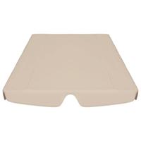 VidaXL Vervangingsluifel voor schommelbank 188/168x145/110 cm beige - thumbnail