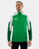 JAKO 6770 Sweater Met Kap Dynamic - Groen/Wit/Donkergroen - L - thumbnail