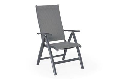 Lucca Recliner Black Grey Textilene SUNS - Suns