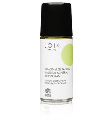 Joik Organics Lemon & geranium mineral deodorant vegan 50 Milliliter