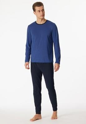 Schiesser Schiesser Pyjama Long royal blue 180267 50/M