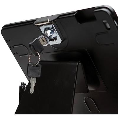 CTA Digital: Desktop Anti-diefstal iPad Stand voor iPad Air iPad Pro 9 7 iPad Gen 6 (2018) iPad Gen 5 (2017) iPad (Gen 2-4) compatibel met hoofdtelefoonaansluiting creditcardlezers & meer, zwart