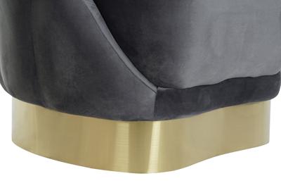 Armstoel DKD Home Decor 86 x 80 x 85 cm Grijs Metaal Wit Donker grijs