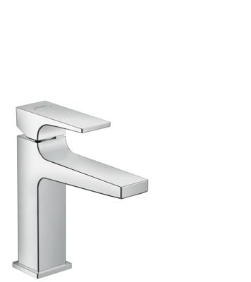 Hansgrohe Metropol 110 wastafelkraan - 18.4cm hoog - push open waste - voorsprong 13.5cm - chroom 32507000