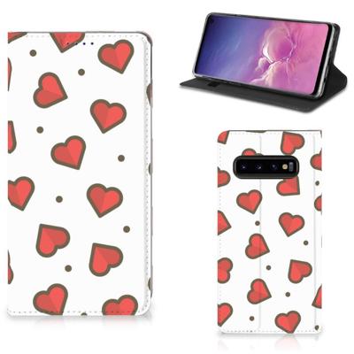 Samsung Galaxy S10 | Hoesje met Magneet | Hearts