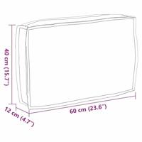 VidaXL Kussen wijnrood 60 x 40 x 12 cm oxford stof - thumbnail