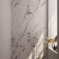 Brauer Chrome Edition Thermostatische Regendoucheset Inbouw - Hoofddouche 20 cm - Rechte Wandarm - Handdouche Staaf - Doucheslang - Wandaansluitbocht - Chroom - thumbnail