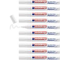 Paintmarker edding 750 op oliebasis 2-4mm creatief wit | 10 stuks - thumbnail
